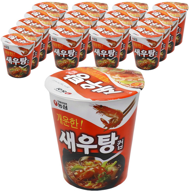 새우탕 컵 67g, 18개