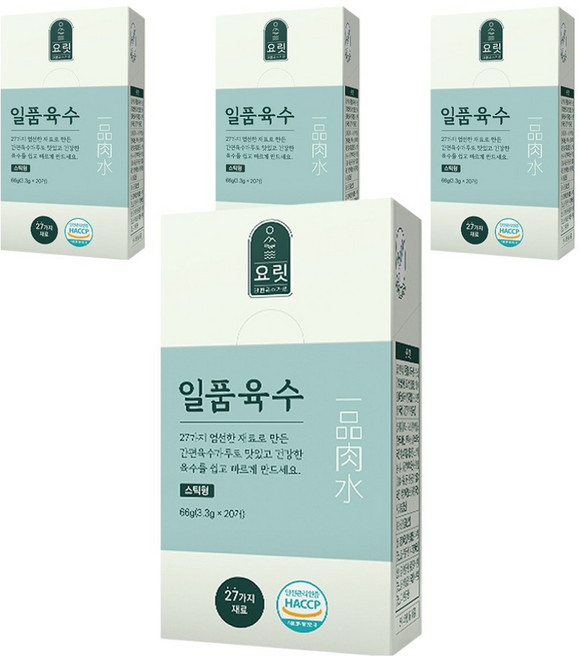 요릿 일품육수 20p, 66g, 4개