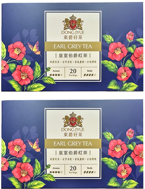 DONG JYUE 東爵好茶 皇室伯爵紅茶, 2g, 20包, 2盒