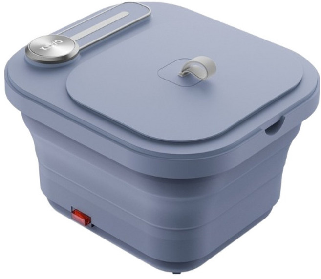 Kinyo 320 x 370 x 120~230mm 1590g, IFM-7002, 氣泡SPA摺疊足浴機 藍灰色