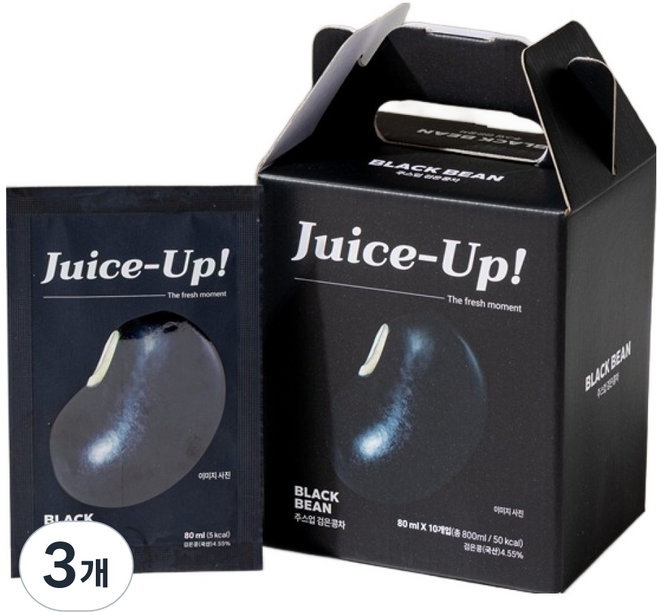 주스업 검은콩차, 80ml, 10개입, 3개