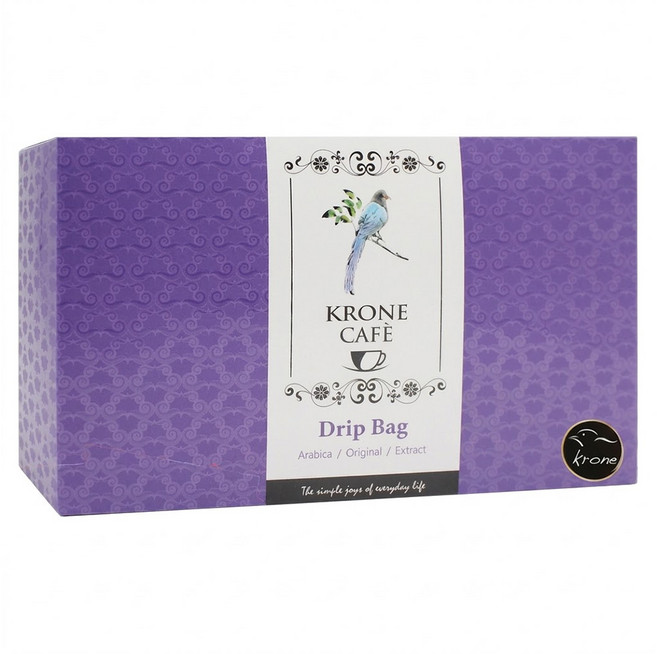 KRONE 皇雀 阿拉比卡濾掛式手沖咖啡時尚禮盒, 城市經典 12包, 1盒