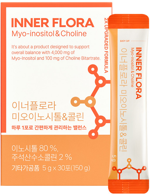 유한건강생활 이너플로라 미오이노시톨 앤 콜린 4000 30p, 150g, 1개