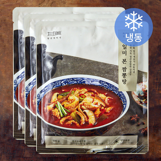 일상적미식 일미 본 짬뽕탕 (냉동), 500g, 3개
