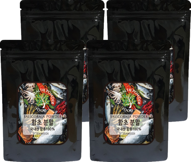 스쿨아이 국내산 함초 분말, 4개, 200g