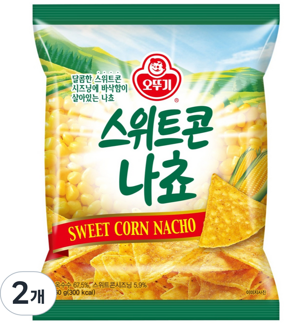 오뚜기 스위트콘 나쵸, 60g, 2개