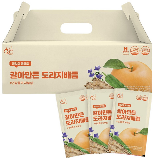 갈아만든 도라지배즙 어른용, 100ml, 30개