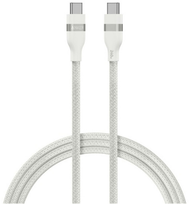 ANKER 240W Type-C 超軟充電線 1.8m 白色 1個
