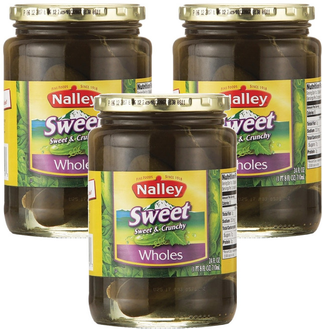 낼리 스위트 스위트&크런치 홀스 피클, 3개, 680g