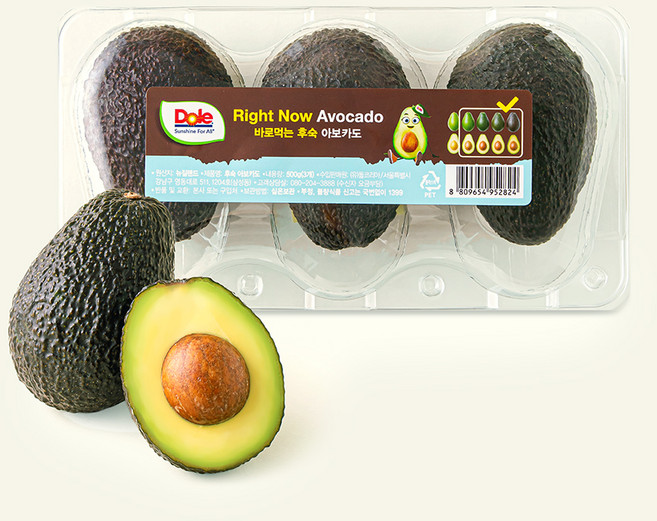 돌 뉴질랜드산 Right Now 바로먹는 후숙 아보카도, 500g, 1개