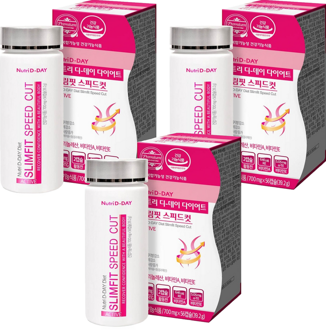 뉴트리디데이 디데이 다이어트 슬림핏 스피드컷, 56정, 3개