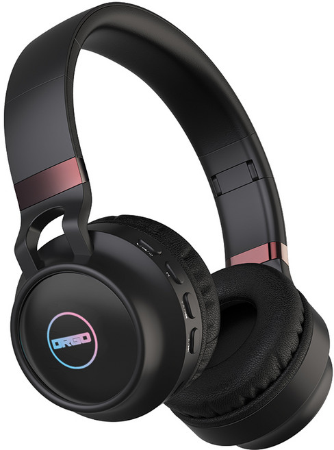 디알고 LED 스테레오 블루투스헤드폰, 블랙, BH030