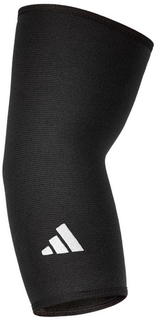 adidas 愛迪達 Fitness 肘關節用彈性透氣護套, 黑色, 1個