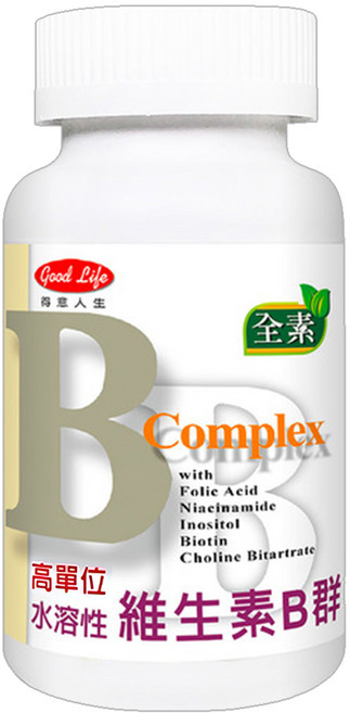 good Life 得意人生 維生素B群, 60錠, 1罐