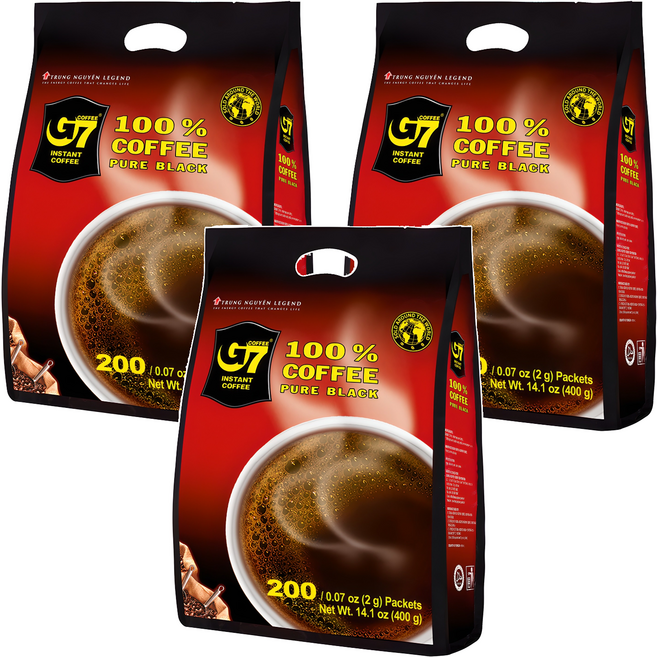 G7 블랙 커피, 2g, 200개입, 3개