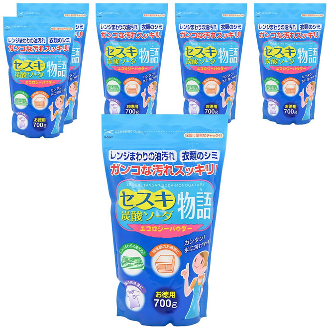 Kiyou 除虫菊 倍半碳酸鈉物語 多功能清潔劑, 700g, 6包