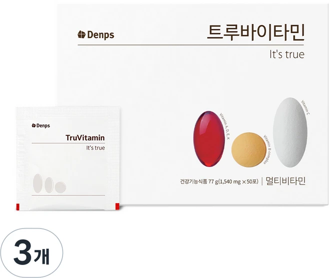 덴프스 트루바이타민 77g, 50회분, 3개 - 쿠팡