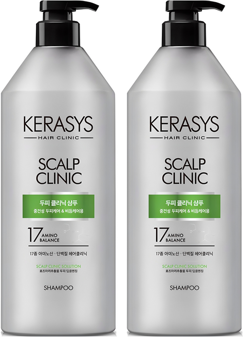 케라시스 두피 클리닉 단백질 샴푸, 980ml, 2개