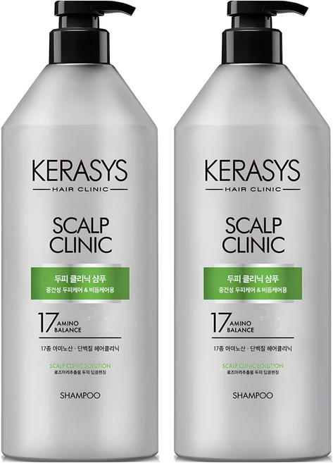 케라시스 두피 클리닉 단백질 샴푸, 980ml, 2개 - 쿠팡