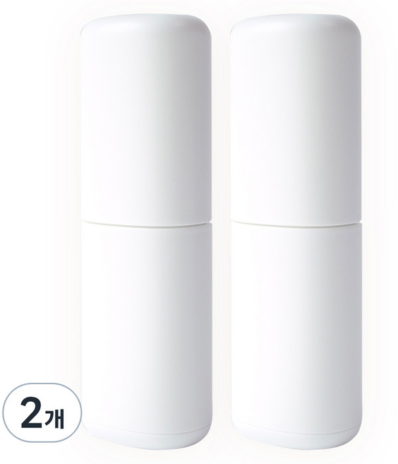 탐사 휴대용 칫솔 보관 케이스, 화이트, 2개