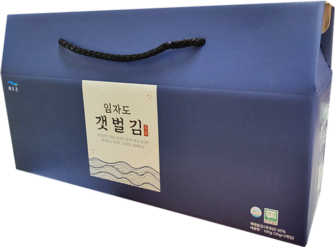 해우촌 임자도 갯벌김 캔 35g x 3p 선물세트, 1세트