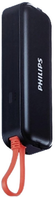 PHILIPS 飛利浦 22.5W 自帶線行動電源 原廠保固, DLP5201C, 黑色