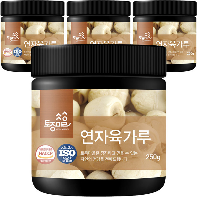 토종마을 연자육가루, 4개, 250g