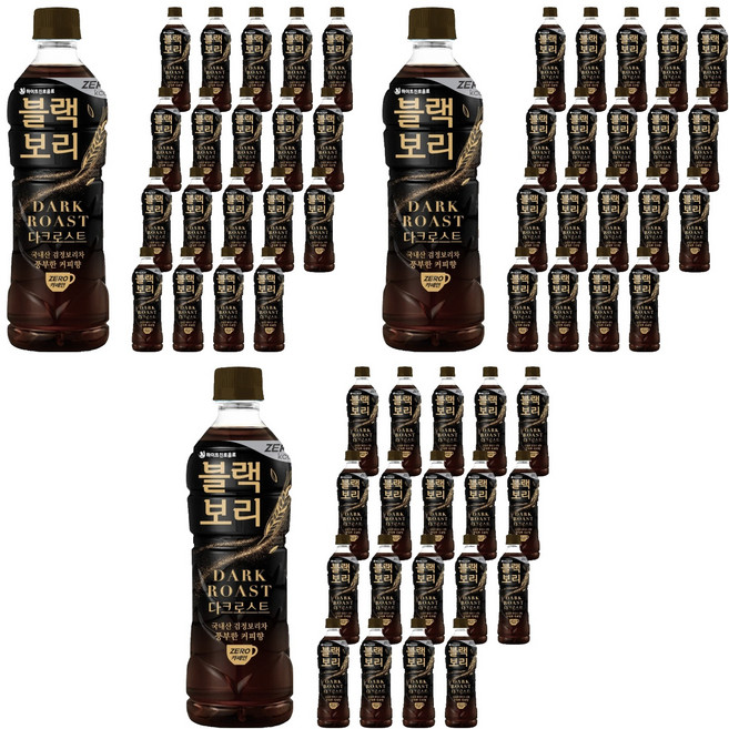 하이트진로 블랙보리 다크로스트 음료, 520ml, 60개