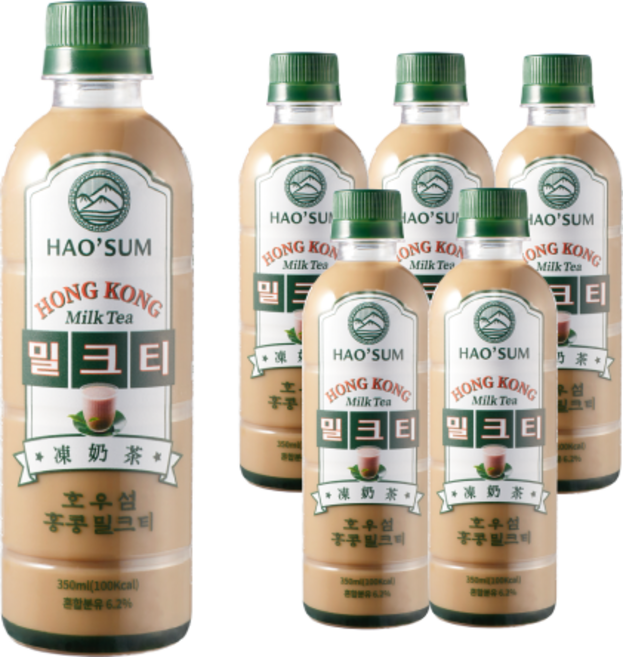 호우섬 홍콩 밀크티, 350ml, 6개