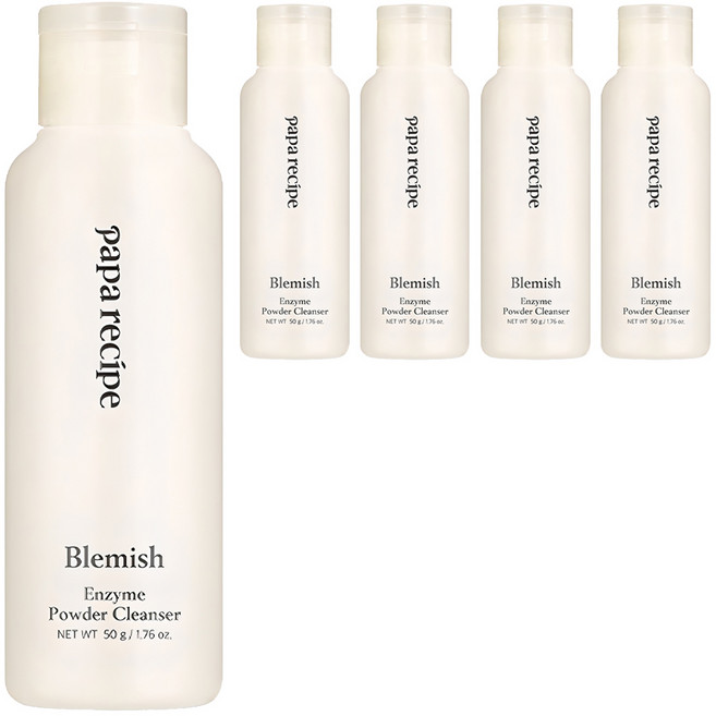 파파레서피 블레미쉬 효소 클렌징 파우더, 50g, 5개