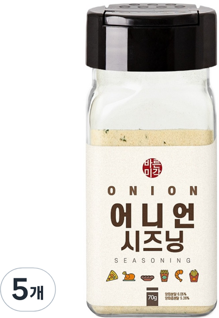 바른미각 어니언 시즈닝, 5개, 70g