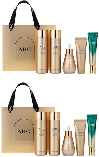 AHC Vital黃金膠原蛋白緊緻彈力護膚禮盒+提袋, 2組