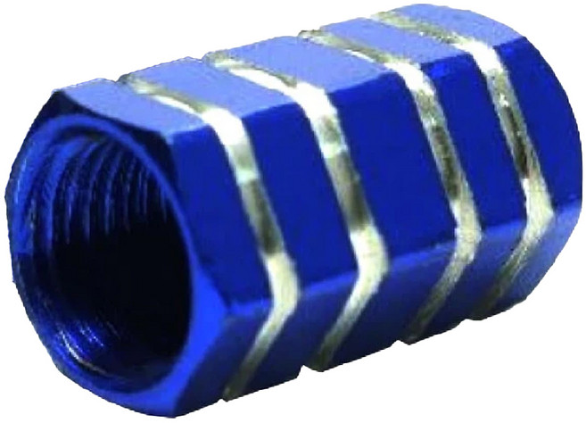 COTRAX 氣孔蓋 鋁合金六角切削, 1個, 藍色