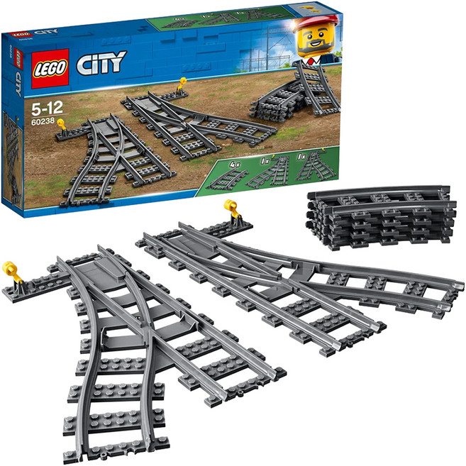 LEGO 樂高 城市系列 Set (60238) 8片裝 5-12歲, 深灰色, 1盒