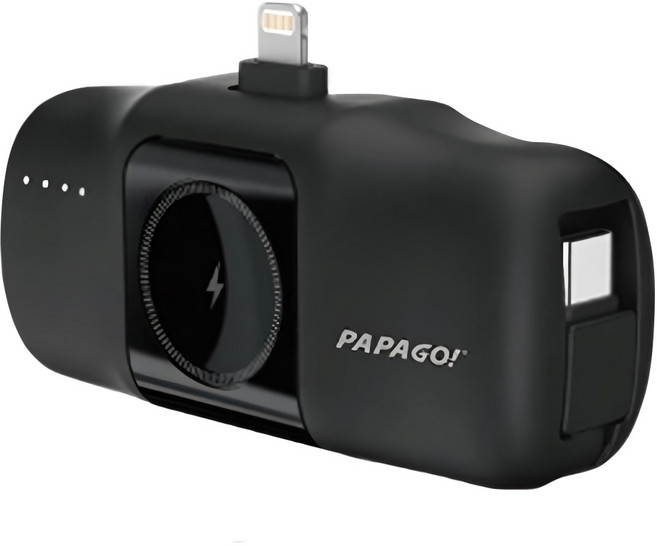 PAPAGO 隨行膠囊行動電源 Type-C + Type-C, PBF-17, 黑色