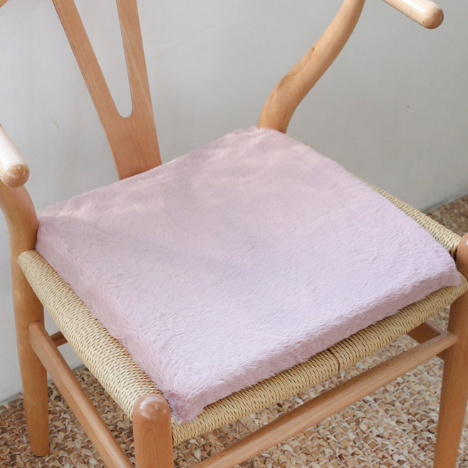 리드홈 비비안 따뜻한 극세사 사각 겨울 의자 방석 2p