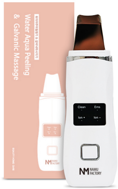 나무팩토리 워터아쿠아필링기 갈바닉 피부마사지기, BH-0101, 화이트