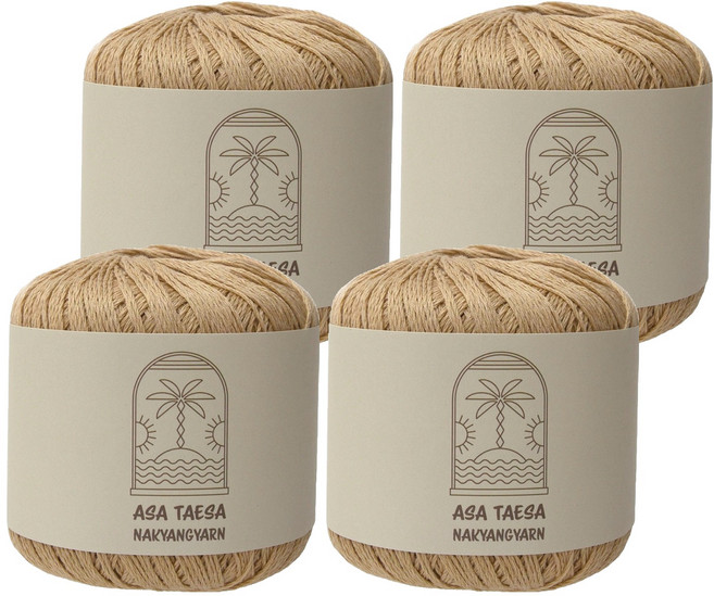 니트박스 아사태사 뜨개실, 504스킨베이지, 4개