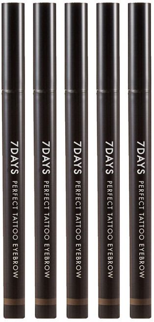 토니모리 7DAYS 퍼펙트 타투 아이브로우 틴트 0.4g, 03 브라운, 5개