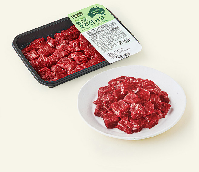 엘그로 호주산 와규 양지 국거리용 (냉장), 300g, 1개