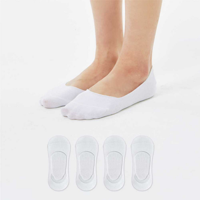 몬풋 앞코보강 데일리 더블밴드 덧신 4족 세트