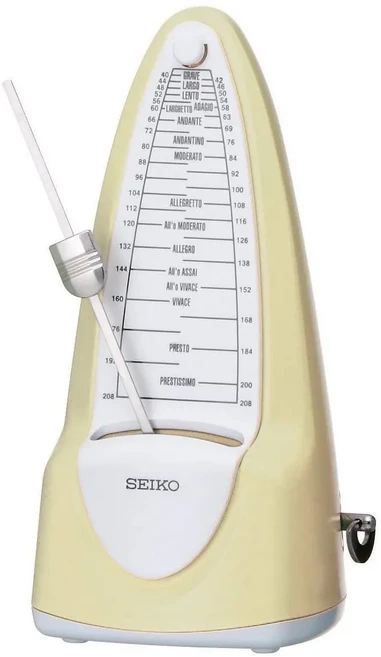 SEIKO 精工 SPM320Y 機械式節拍器, 鵝黃色, 1個