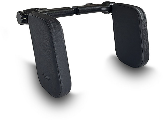 아이스마트 5세대 차량용 헤드레스트 목쿠션 ICH500V, 블랙, 1개