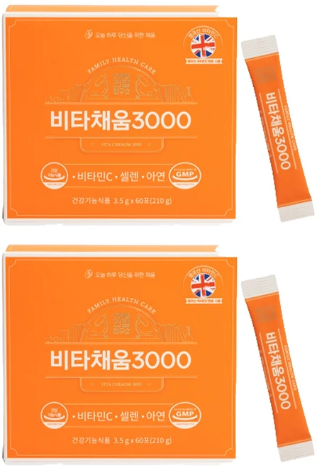 씨엠지제약 비타채움3000 60p, 210g, 2개 - 쿠팡