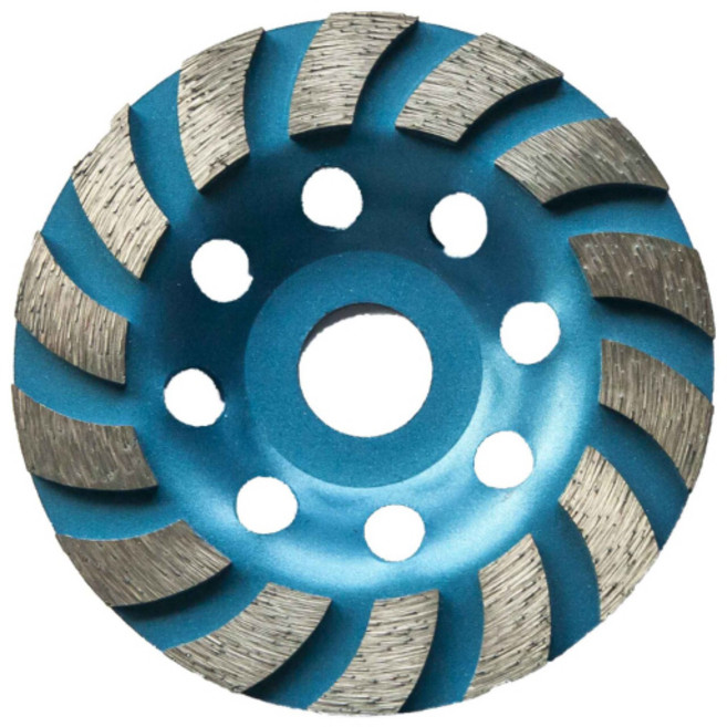 JW 그라인더 다이아몬드 컵 휠 100mm, 1개