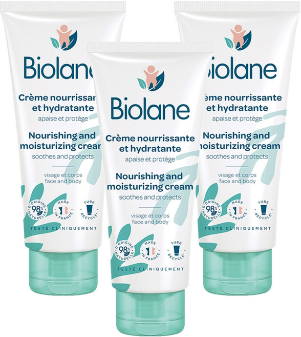 비올란 너리싱 모이스처라이징 크림, 100ml, 3개