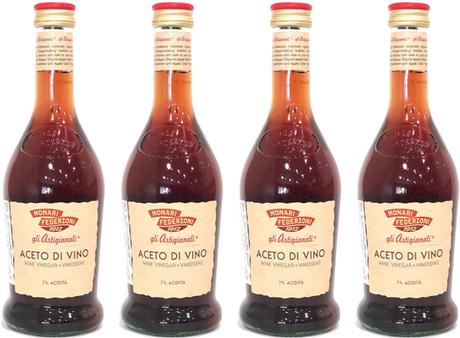 모나리 페데르조니 레드 와인 비네가, 500ml, 4개