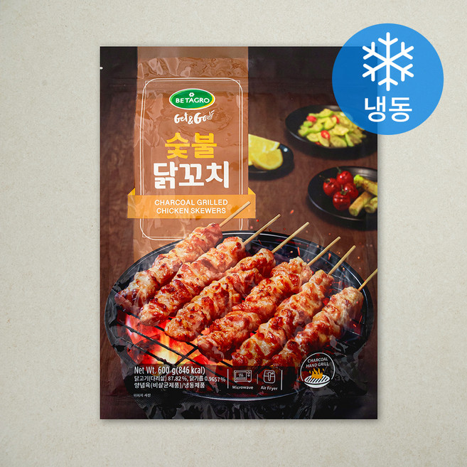베타그로 숯불 닭꼬치 (냉동), 1개, 600g