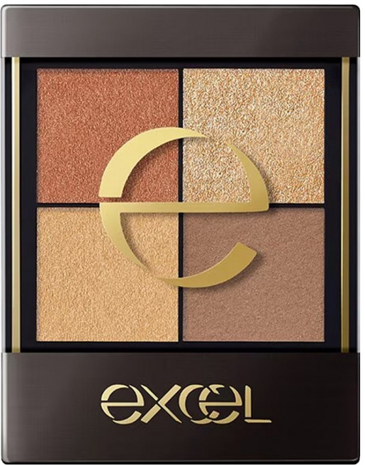 日本 excel 光綻時裳四色眼采 3.5g, 澄光暖葵, 1個
