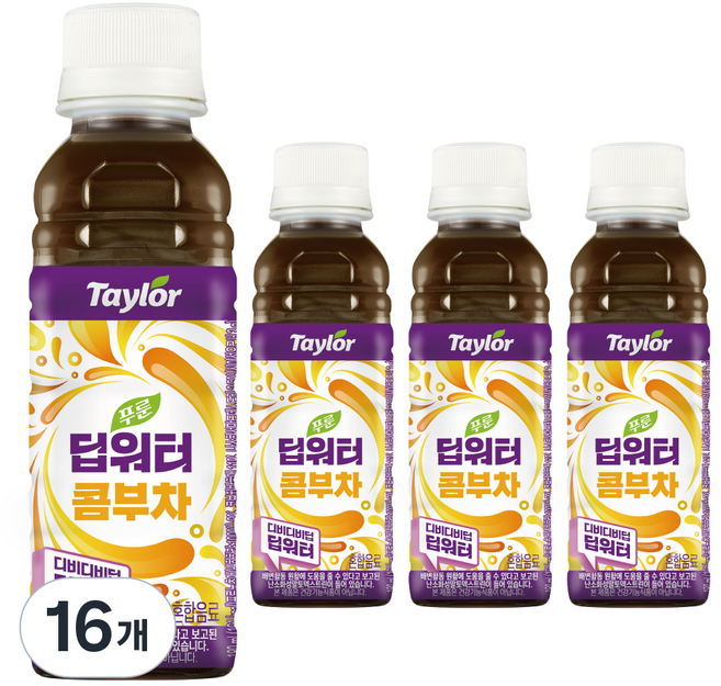 테일러 딥워터 콤부차, 16개, 180ml